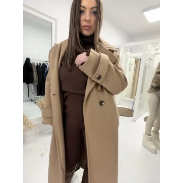 Płaszcz “Classic Camel” – elegancki, zimowy